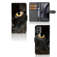 Motorola Edge 30 Neo | Telefoonhoesje | Met pasjeshouder | Zwarte Kat Motorola Edge 30 Neo | Telefoonhoesje | Met pasjeshouder | Zwarte Kat