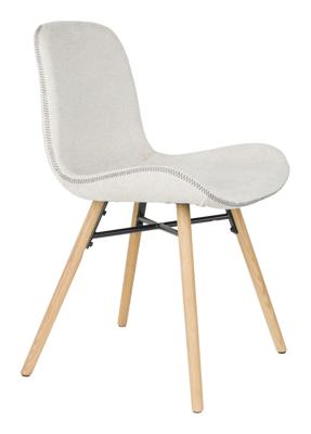 ZILT Eetkamerstoel 'Karah' Geweven stof, kleur Beige