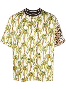 Roberto Cavalli t-shirt à imprimé léopard - Tons neutres