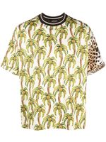 Roberto Cavalli t-shirt à imprimé léopard - Tons neutres