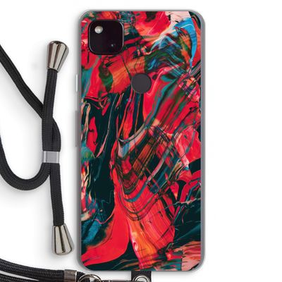 Endless Descent: Pixel 4a 5G Transparant Hoesje met koord