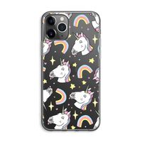 Rainbow Unicorn: iPhone 11 Pro Max Transparant Hoesje