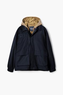 Windjack met capuchon - BLACK - S