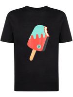 ICECREAM t-shirt en coton à logo imprimé - Noir