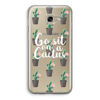 Cactus quote: Samsung Galaxy A5 (2017) Transparant Hoesje