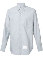 Thom Browne Grosgrain Placket Oxford Shirt - Bleu