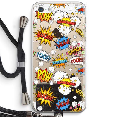 Pow Smack: iPhone 5 / 5S / SE Transparant Hoesje met koord
