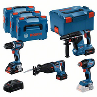Bosch Blauw 4-delige Combopack | GSR + GDX + GBH + GSA in L-Boxx - 0615990N37