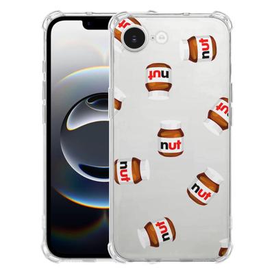 Apple iPhone 16e Hoesje - Hoesje Nut Jar TPU Antishock Apple iPhone 16e Hoesje - Hoesje Nut Jar TPU Antishock