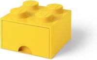 LEGO opbergbox brick 4 geel - thumbnail