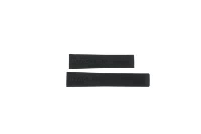 Horlogeband Tag Heuer WAU111D / FT6024 Rubber Zwart 20mm