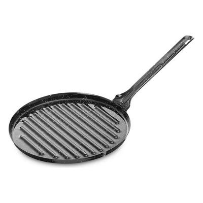 Barbecue Vaello Rond Zwart Geëmailleerd Staal (Ø 24 cm)