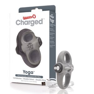 The Screaming O - Charged Yoga Vibe Ring Grijs