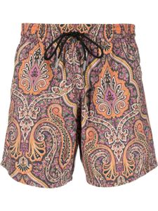 ETRO short de bain à imprimé cachemire - Noir