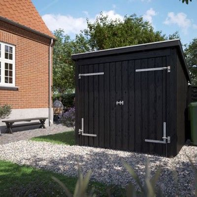 Houten Fietsenschuur Met Dubbele Deur Nordic