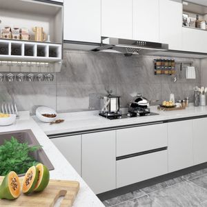 VidaXL Meubelfolie zelfklevend 500x90 cm pvc wit
