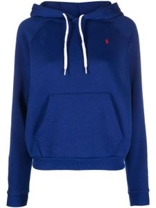 Polo Ralph Lauren hoodie en coton mélangé à logo - Bleu