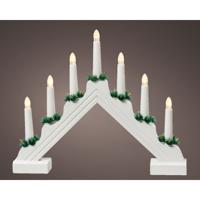 Led Raamdecoratie Hout Trap Steady Binnen Wit/ Warm Wit 4,8x