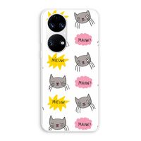 Meow: Huawei P50 Transparant Hoesje