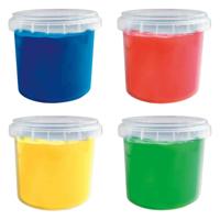 SES vingerverf primaire kleuren, 4x110ml