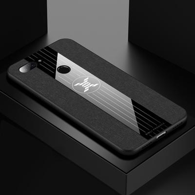 Voor Xiaomi Mi 8 Lite XINLI stiksels doek textuur schokbestendige TPU beschermhoes (zwart)