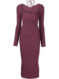 Simkhai robe en maille à détails de découpes - Violet