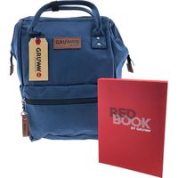 Unieke Gruww Rugzak - Inclusief gratis Notitieboek Rood - De handige laptop tas – Blue Indigo - thumbnail