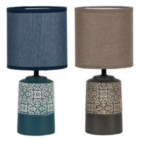 Bureaulamp DKD Home Decor Keramisch Keramiek 50 W (15 x 15 x 32 cm) (2 Stuks)
