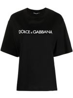 Dolce & Gabbana t-shirt en coton à logo imprimé - Noir - thumbnail