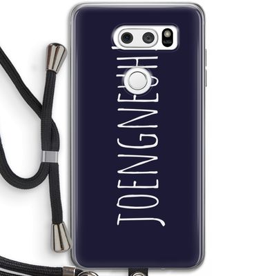 Joengneuh!: LG V30 Transparant Hoesje met koord