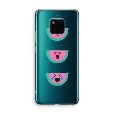 Smiley watermeloen: Huawei Mate 20 Pro Transparant Hoesje