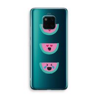 Smiley watermeloen: Huawei Mate 20 Pro Transparant Hoesje