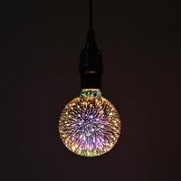 G95 E27 4W IP65 waterdicht Warm witte 3D Fireworks LED lamp 2700K 48 LEDs SMD 2835 Vintage sfeer decoratie Art Lamp AC 85-265V