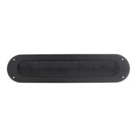 Intersteel Tochtwering ovaal 340x80mm - mat zwart
