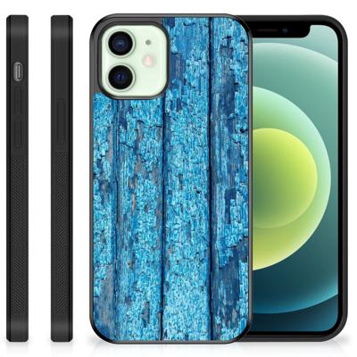 iPhone 12 Mini Grip Case Wood Blue
