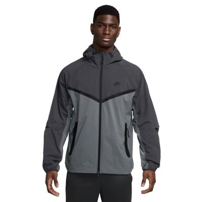Nike Tech Sportswear Windrunner Jack Donkergrijs Grijs Zwart