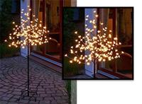 Led lichtboom met kersenbloesem - 180 verlichte bloesems met warm-wit licht