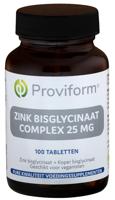 Proviform Zink bisglycinaat 25mg complex Proviform Zink bisglycinaat 25mg complex