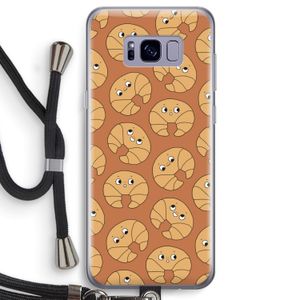 Croissant: Samsung Galaxy S8 Transparant Hoesje met koord