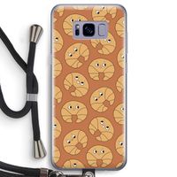 Croissant: Samsung Galaxy S8 Transparant Hoesje met koord