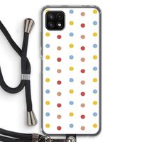 Bollen: Samsung Galaxy A22 5G Transparant Hoesje met koord