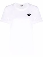 Comme Des Garçons Play t-shirt à motif brodé - Blanc