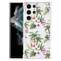 Samsung Galaxy S22 Ultra Case Anti-shock Flamingo Palms