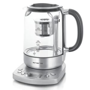 EMERIO WK-122248 Waterkoker Snoerloos, BPA-vrij, Met display Aantal/Volume: 1.7 l Zilver, Zwart