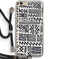 Marrakech print: iPhone 6 / 6S Transparant Hoesje met koord