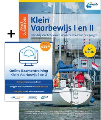 Watersport handboek ANWB Cursusboek Klein Vaarbewijs I en II inclusief online examentraining | Hollandia Watersport handboek ANWB Cursusboek Klein Vaarbewijs I en II inclusief online examentraining | Hollandia
