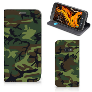 Samsung Galaxy Xcover 4s Hoesje met Magneet Army Dark