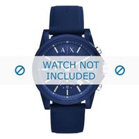 Horlogeband Armani AX1327 Rubber Blauw 22mm - thumbnail