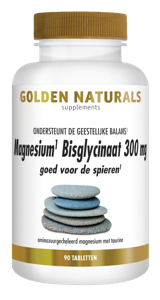 Golden Naturals Magnesium Bisglycinaat 300 mg (90 tabl)