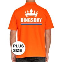 Grote maten Koningsdag polo t-shirt oranje Kingsday voor heren 4XL  -